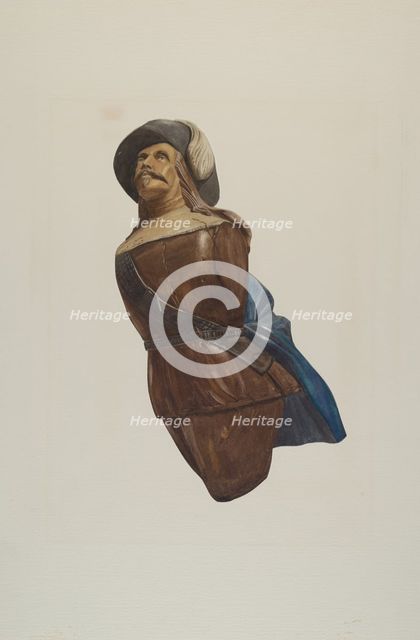 Figurehead, c. 1936. Creator: Lucille Chabot.