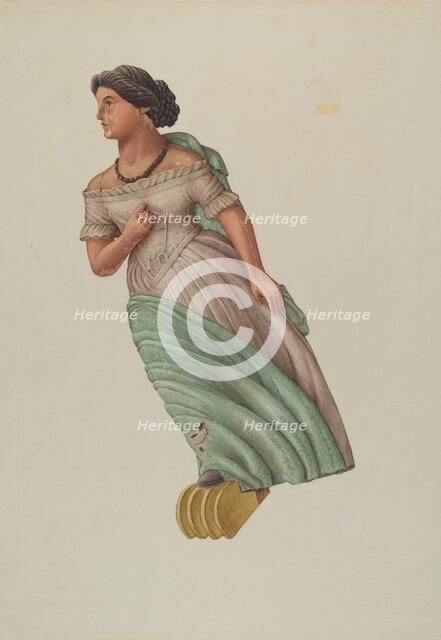Figurehead, c. 1937. Creator: Elizabeth Moutal.