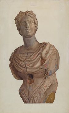 Figurehead, c. 1937. Creator: Frances Cohen