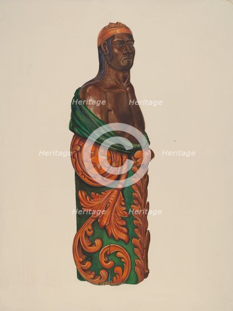 Figurehead, c. 1937. Creator: Frank Gray.
