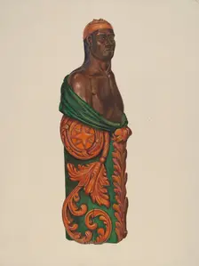 Figurehead, c. 1937. Creator: Frank Gray