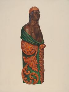 Figurehead, c. 1937. Creator: Frank Gray