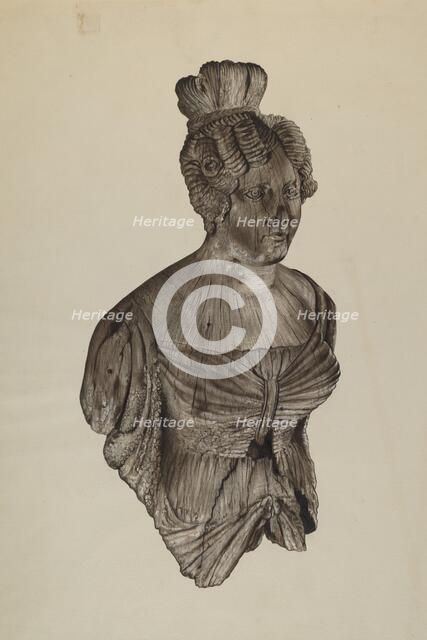 Figurehead, c. 1937. Creator: John Davis.