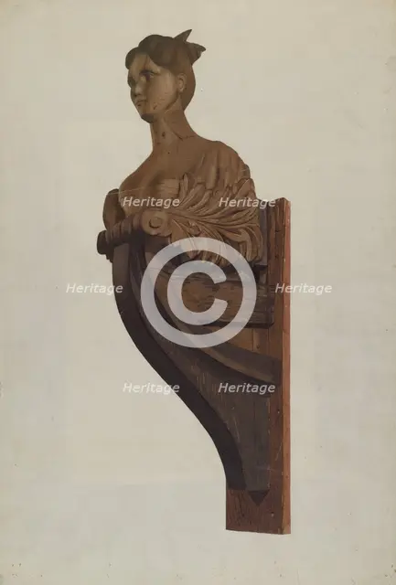 Figurehead, c. 1937. Creator: Joseph Goldberg.