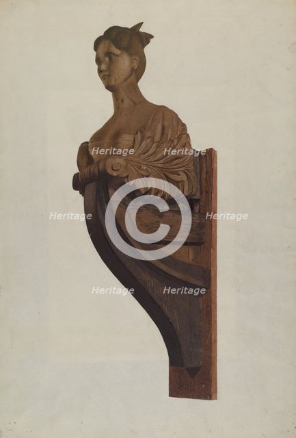 Figurehead, c. 1937. Creator: Joseph Goldberg.