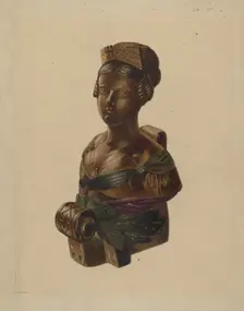 Figurehead, c. 1937. Creator: Louis Plogsted