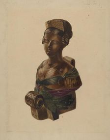 Figurehead, c. 1937. Creator: Louis Plogsted