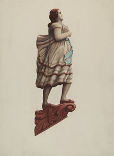 Figurehead, c. 1938. Creator: Frances Cohen