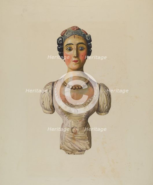 Figurehead, c. 1938. Creator: George Constantine;Constantine, George.