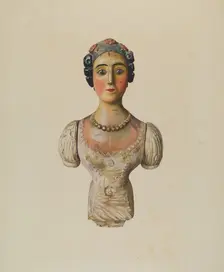 Figurehead, c. 1938. Creator: George Constantine;Constantine, George