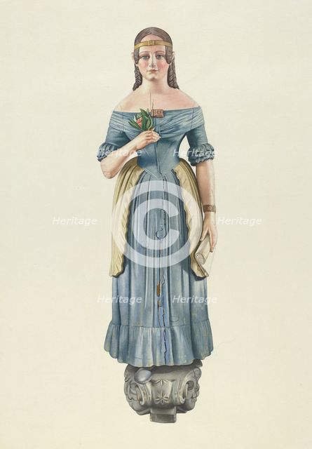Figurehead, c. 1938. Creator: Joseph Goldberg.
