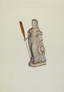 Figurehead, c. 1939. Creator: Lucille Lacoursiere