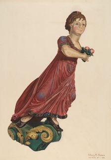 Figurehead, c. 1939. Creator: Mary E Humes