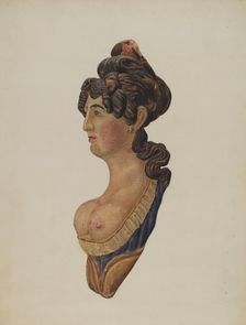 Figurehead, c. 1940. Creator: Betty Fuerst