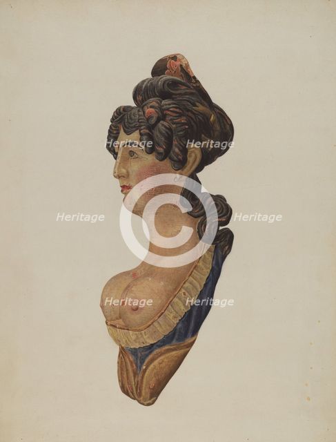 Figurehead, c. 1940. Creator: Betty Fuerst.