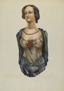 Figurehead: "Emma", c. 1938. Creator: Molly Bodenstein