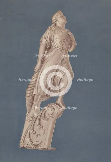 Figurehead from "Empress", c. 1938. Creator: Lucille Chabot.
