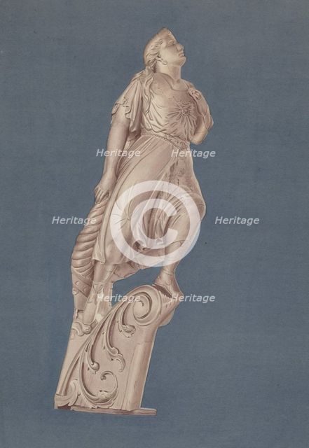 Figurehead from "Empress", c. 1938. Creator: Lucille Chabot.