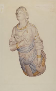 Figurehead from "Kenilworth", 1935/1942. Creator: Curry M. Bartlett