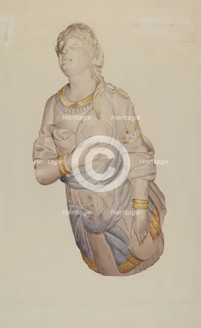 Figurehead from "Kenilworth", 1935/1942. Creator: Curry M. Bartlett.