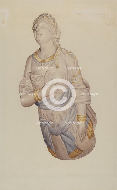 Figurehead from "Kenilworth", 1935/1942. Creator: Curry M. Bartlett.