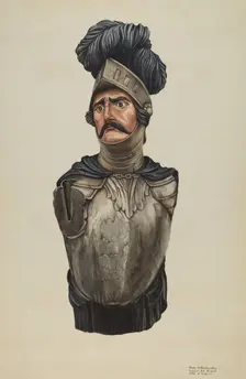 Figurehead from "The Black Prince", 1935/1942. Creator: Molly Bodenstein