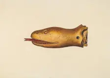 Figurehead from the "Diadem", c. 1938. Creator: Hazel Hyde