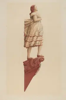 Figurehead from "Union", c. 1938. Creator: Frances Cohen