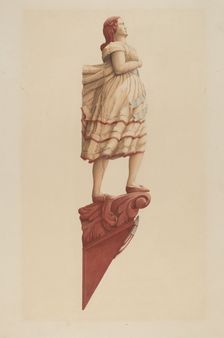 Figurehead from "Union", c. 1938. Creator: Frances Cohen