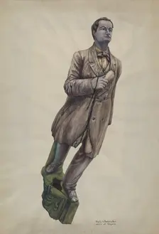 Figurehead "General Schofield", c. 1939. Creator: Molly Bodenstein