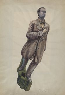 Figurehead "General Schofield", c. 1939. Creator: Molly Bodenstein