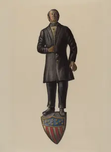 Figurehead: "Henry Clay", 1935/1942. Creator: Mina Lowry