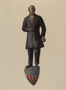 Figurehead: "Henry Clay", 1935/1942. Creator: Mina Lowry