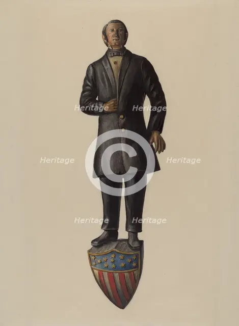 Figurehead: "Henry Clay", 1935/1942. Creator: Mina Lowry.