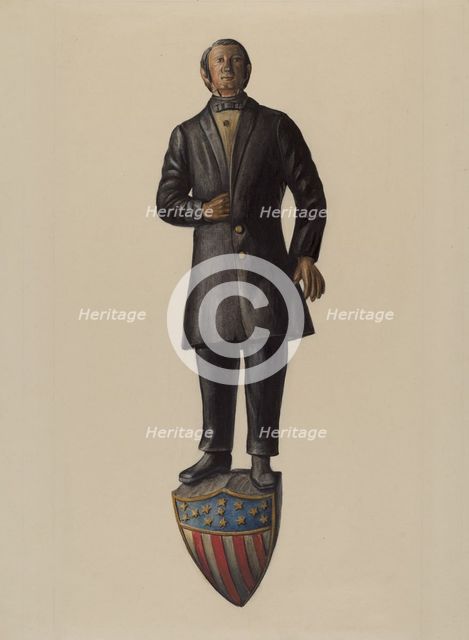 Figurehead: "Henry Clay", 1935/1942. Creator: Mina Lowry.