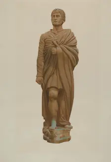 Figurehead: "Hercules", 1935/1942. Creator: John W Kelleher