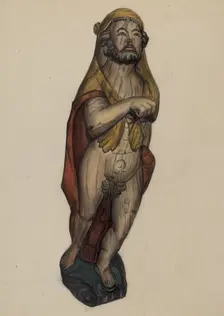 Figurehead: Hercules, c. 1937. Creator: Virginia Richards