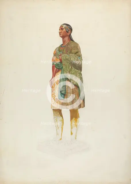 Figurehead: Indian, 1935/1942. Creator: Hazel Hyde.