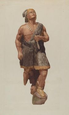 Figurehead: Indian, 1935/1942. Creator: Ingrid Selmer-Larsen