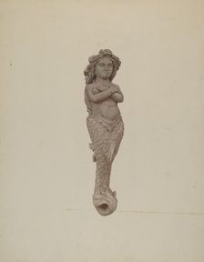 Figurehead: Mermaid, c. 1942. Creator: Lucille Chabot