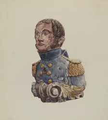 Figurehead: Naval Officer, 1935/1942. Creator: Rosamond P Gray