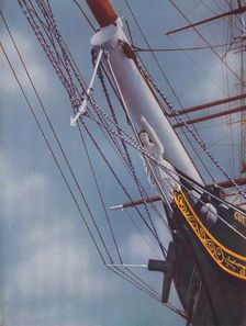 Figurehead of the Famous Cutty Sark figure of Nanny the Witch 1936