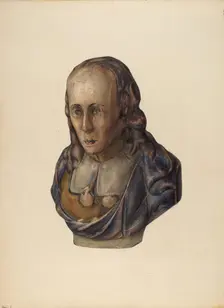 Figurehead: Pilgrim, 1935/1942. Creator: Mina Lowry