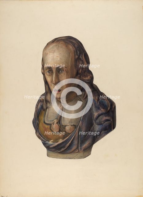Figurehead: Pilgrim, 1935/1942. Creator: Mina Lowry.