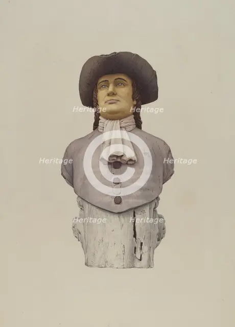 Figurehead: Quaker, 1935/1942. Creator: Unknown.