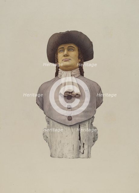 Figurehead: Quaker, 1935/1942. Creator: Unknown.