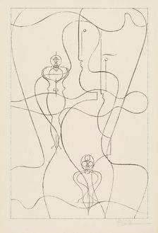 Figurenplan, 1922. Creator: Schlemmer, Oskar (1888-1943)