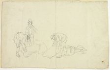 Figures with Market Goods, n.d. Creator: William Henry Pyne