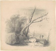 Figures by the Shore, c. 1830-1835. Creator: James Goodwyn Clonney