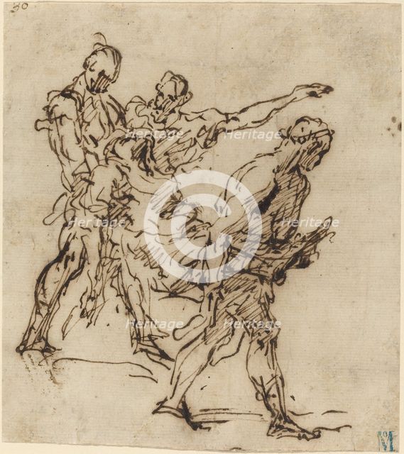 Figures Carrying a Body, 1655/1665. Creator: Unknown.